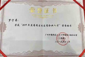 爱游戏网官网入口-爱游戏（中国）集团罗宁弟董事长荣获“2019年度番禺区成长型企业人才”